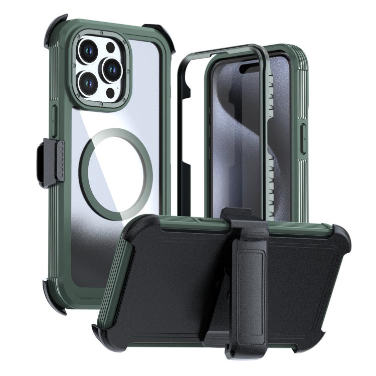 Coque magnétique en acrylique à couverture complète avec clip arrière, Pour iPhone 16 Plus, Pour iPhone 16, Pour iPhone 15 Pro Max, Pour iPhone 15 Pro, Pour iPhone 15 Plus / 14 Plus, Pour iPhone 15