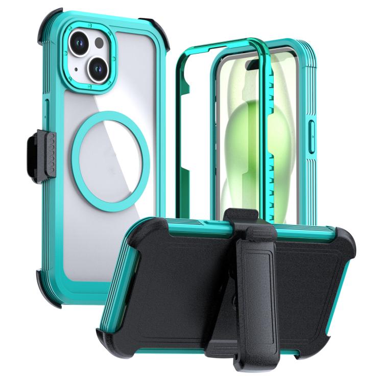 Coque magnétique en acrylique à couverture complète avec clip arrière, Pour iPhone 16 Plus, Pour iPhone 16, Pour iPhone 15 Pro Max, Pour iPhone 15 Pro, Pour iPhone 15 Plus / 14 Plus, Pour iPhone 15