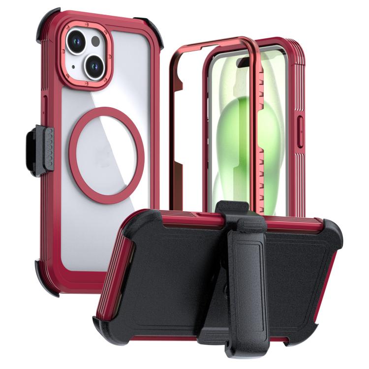 Coque de téléphone magnétique en acrylique à couverture complète avec clip arrière, pour iPhone 14 / 13, pour iPhone 14 Pro, pour iPhone 14 Pro Max, pour iPhone 13 Pro Max, pour iPhone 13 Pro, pour iPhone 12 / 12 Pro