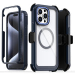 Coque de téléphone magnétique en acrylique à couverture complète avec clip arrière, pour iPhone 14 / 13, pour iPhone 14 Pro, pour iPhone 14 Pro Max, pour iPhone 13 Pro Max, pour iPhone 13 Pro, pour iPhone 12 / 12 Pro