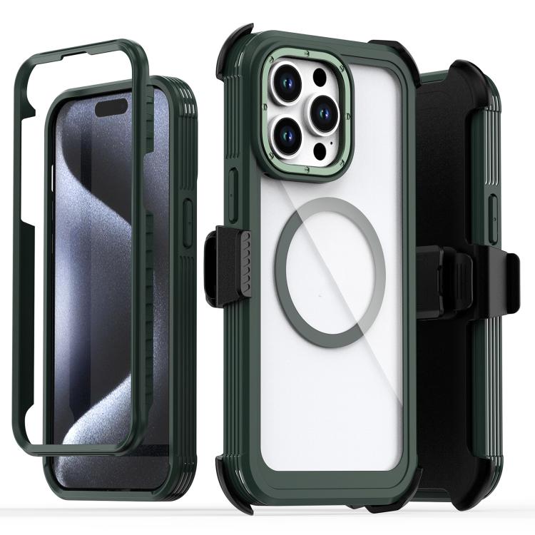 Coque de téléphone magnétique en acrylique à couverture complète avec clip arrière, pour iPhone 14 / 13, pour iPhone 14 Pro, pour iPhone 14 Pro Max, pour iPhone 13 Pro Max, pour iPhone 13 Pro, pour iPhone 12 / 12 Pro