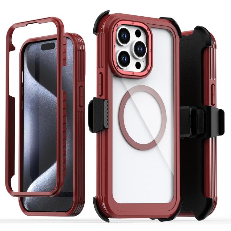 Coque de téléphone magnétique en acrylique à couverture complète avec clip arrière, pour iPhone 14 / 13, pour iPhone 14 Pro, pour iPhone 14 Pro Max, pour iPhone 13 Pro Max, pour iPhone 13 Pro, pour iPhone 12 / 12 Pro