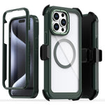 Coque de téléphone magnétique en acrylique à couverture complète avec clip arrière, pour iPhone 14 / 13, pour iPhone 14 Pro, pour iPhone 14 Pro Max, pour iPhone 13 Pro Max, pour iPhone 13 Pro, pour iPhone 12 / 12 Pro