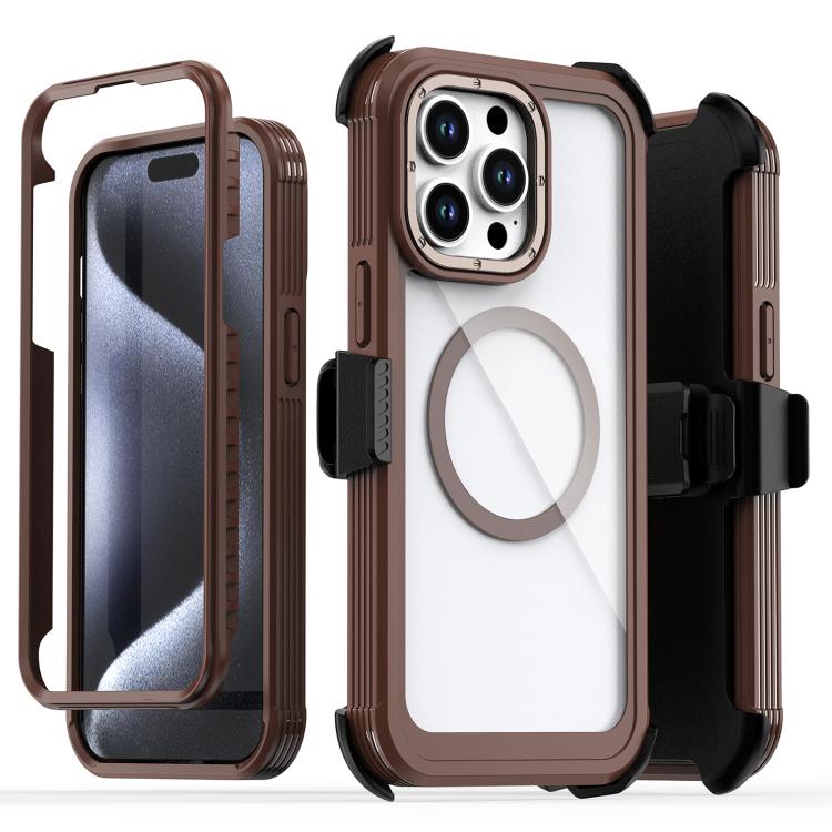 Coque de téléphone magnétique en acrylique à couverture complète avec clip arrière, pour iPhone 14 / 13, pour iPhone 14 Pro, pour iPhone 14 Pro Max, pour iPhone 13 Pro Max, pour iPhone 13 Pro, pour iPhone 12 / 12 Pro