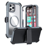 Coque de téléphone magnétique en acrylique à couverture complète avec clip arrière, pour iPhone 14 / 13, pour iPhone 14 Pro, pour iPhone 14 Pro Max, pour iPhone 13 Pro Max, pour iPhone 13 Pro, pour iPhone 12 / 12 Pro