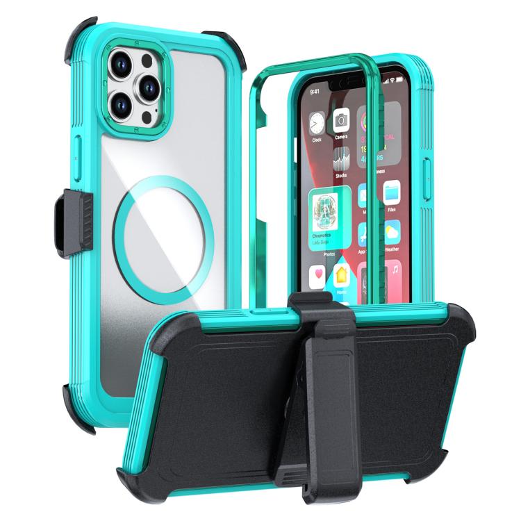 Étui de téléphone magnétique en acrylique avec clip arrière, pour iPhone 12 Pro Max