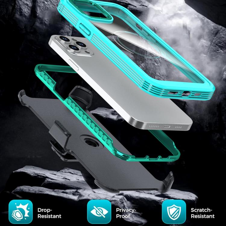 Étui de téléphone magnétique en acrylique avec clip arrière, pour iPhone 12 Pro Max