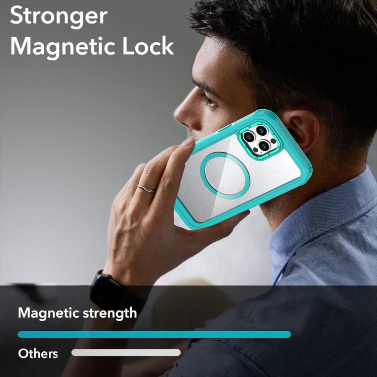 Étui de téléphone magnétique en acrylique avec clip arrière, pour iPhone 12 Pro Max