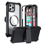 Étui de téléphone magnétique en acrylique avec clip arrière, pour iPhone 12 Pro Max
