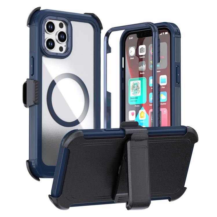 Étui de téléphone magnétique en acrylique avec clip arrière, pour iPhone 12 Pro Max