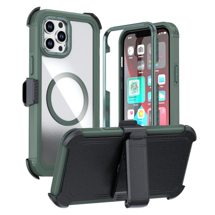 Étui de téléphone magnétique en acrylique avec clip arrière, pour iPhone 12 Pro Max