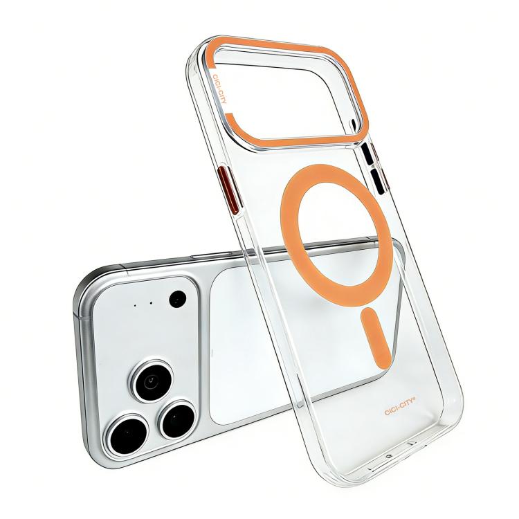 CICI-CITY Coque de téléphone magnétique transparente IMD auto-réparatrice, pour iPhone 17 Pro Max, pour iPhone 17 Pro