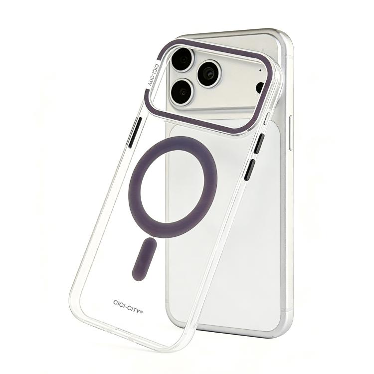 CICI-CITY Coque de téléphone magnétique transparente IMD auto-réparatrice, pour iPhone 17 Pro Max, pour iPhone 17 Pro