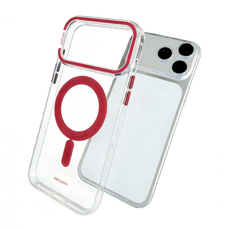 CICI-CITY Coque de téléphone magnétique transparente IMD auto-réparatrice, pour iPhone 17 Pro Max, pour iPhone 17 Pro
