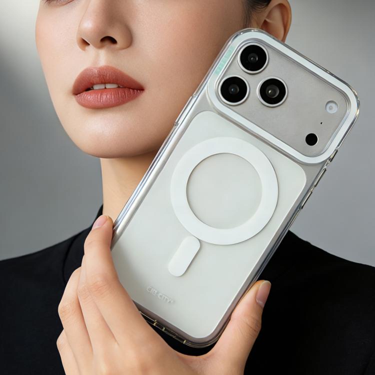 CICI-CITY Coque de téléphone magnétique transparente IMD auto-réparatrice, pour iPhone 17 Pro Max, pour iPhone 17 Pro