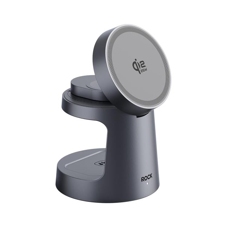 Chargeur magnétique sans fil ROCK W56 3-en-1 avec Qi2.2 25W, W56
