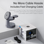 Chargeur magnétique sans fil ROCK W56 3-en-1 avec Qi2.2 25W, W56