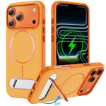 Coque magnétique bicolore imitation originale avec support, Pour iPhone 17 Pro Max, Pour iPhone 17 Pro