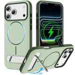 Coque magnétique bicolore imitation originale avec support, Pour iPhone 17 Pro Max, Pour iPhone 17 Pro