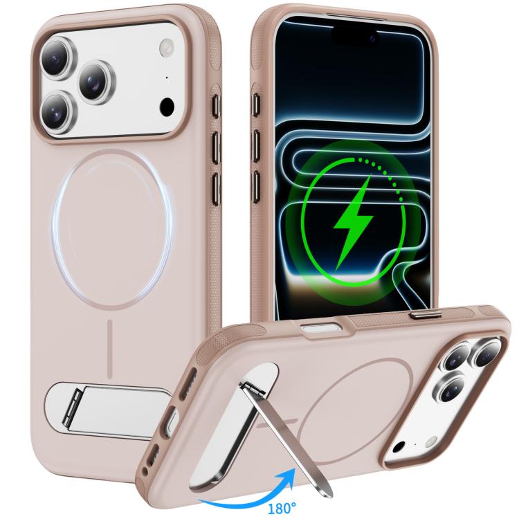Coque magnétique bicolore imitation originale avec support, Pour iPhone 17 Pro Max, Pour iPhone 17 Pro