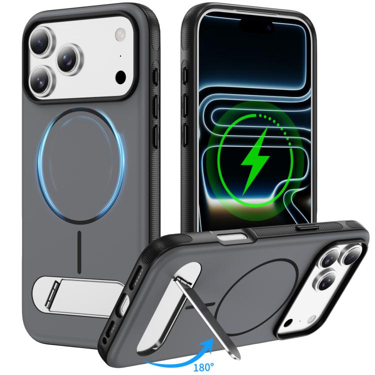 Coque magnétique bicolore imitation originale avec support, Pour iPhone 17 Pro Max, Pour iPhone 17 Pro