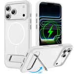 Coque magnétique bicolore imitation originale avec support, Pour iPhone 17 Pro Max, Pour iPhone 17 Pro