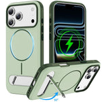 Coque magnétique bicolore imitation originale avec support, Pour iPhone 17 Pro Max, Pour iPhone 17 Pro