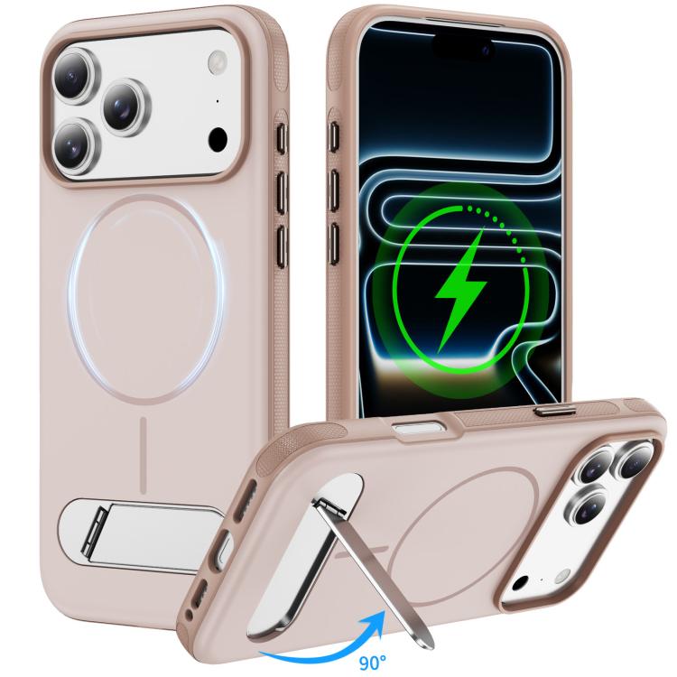 Coque magnétique bicolore imitation originale avec support, Pour iPhone 17 Pro Max, Pour iPhone 17 Pro