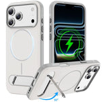 Coque magnétique bicolore imitation originale avec support, Pour iPhone 17 Pro Max, Pour iPhone 17 Pro