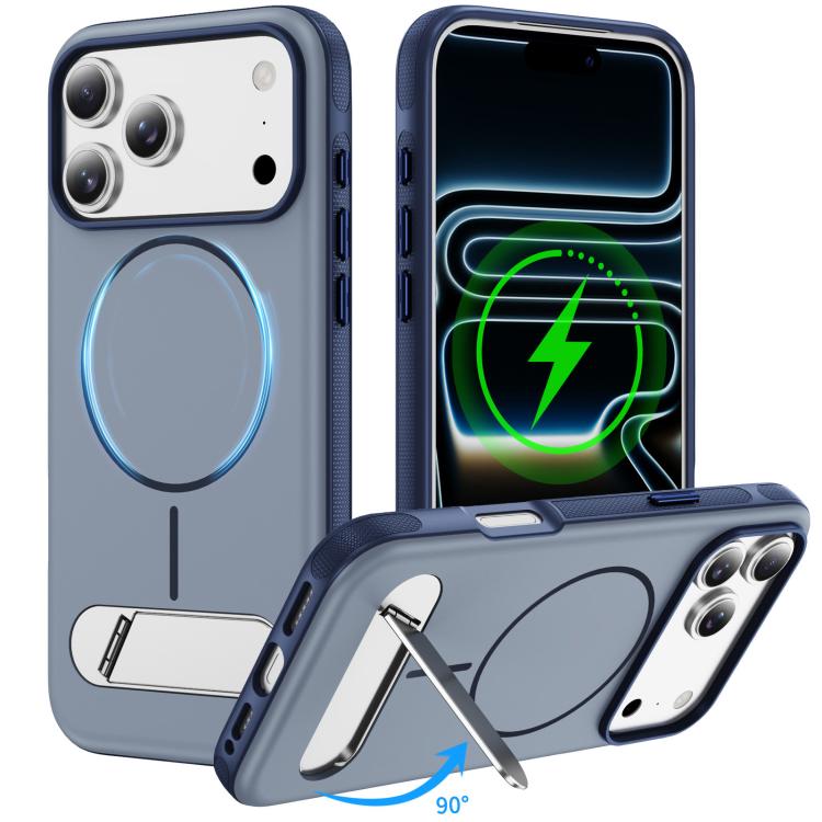 Coque magnétique bicolore imitation originale avec support, Pour iPhone 17 Pro Max, Pour iPhone 17 Pro
