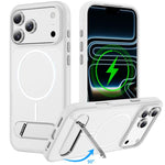 Coque magnétique bicolore imitation originale avec support, Pour iPhone 17 Pro Max, Pour iPhone 17 Pro