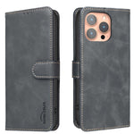 Coque de téléphone en cuir végétalien RFID texturé en cuir de veau de couleur unie, pour iPhone XS Max, pour iPhone 6 Plus/7 Plus/8 Plus, pour iPhone 6 / 7 / 8