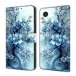 Coque de téléphone en cuir végétalien peint effet cristal, Pour iPhone 17e / 16e, Pour iPhone 17 Pro Max, Pour iPhone 17 Pro, Pour iPhone 17