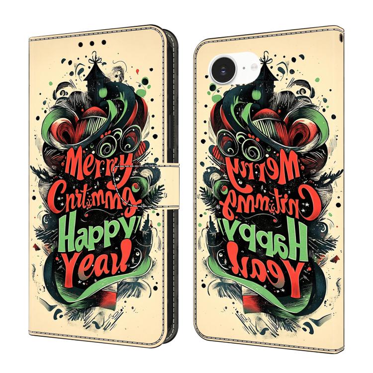 Coque de téléphone en cuir végétalien peint effet cristal, Pour iPhone 17e / 16e, Pour iPhone 17 Pro Max, Pour iPhone 17 Pro, Pour iPhone 17