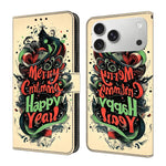 Coque de téléphone en cuir végétalien peint effet cristal, Pour iPhone 17e / 16e, Pour iPhone 17 Pro Max, Pour iPhone 17 Pro, Pour iPhone 17