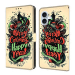 Coque de téléphone en cuir végétalien peint effet cristal, Pour iPhone 17e / 16e, Pour iPhone 17 Pro Max, Pour iPhone 17 Pro, Pour iPhone 17