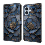 Crystal-Like Painted Vegan Leather Phone Case, For iPhone Air, For iPhone 16 Pro Max, For iPhone 16 Pro, For iPhone 16