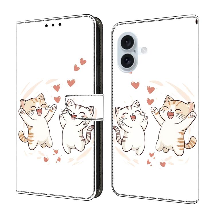Crystal-Like Painted Vegan Leather Phone Case, For iPhone Air, For iPhone 16 Pro Max, For iPhone 16 Pro, For iPhone 16