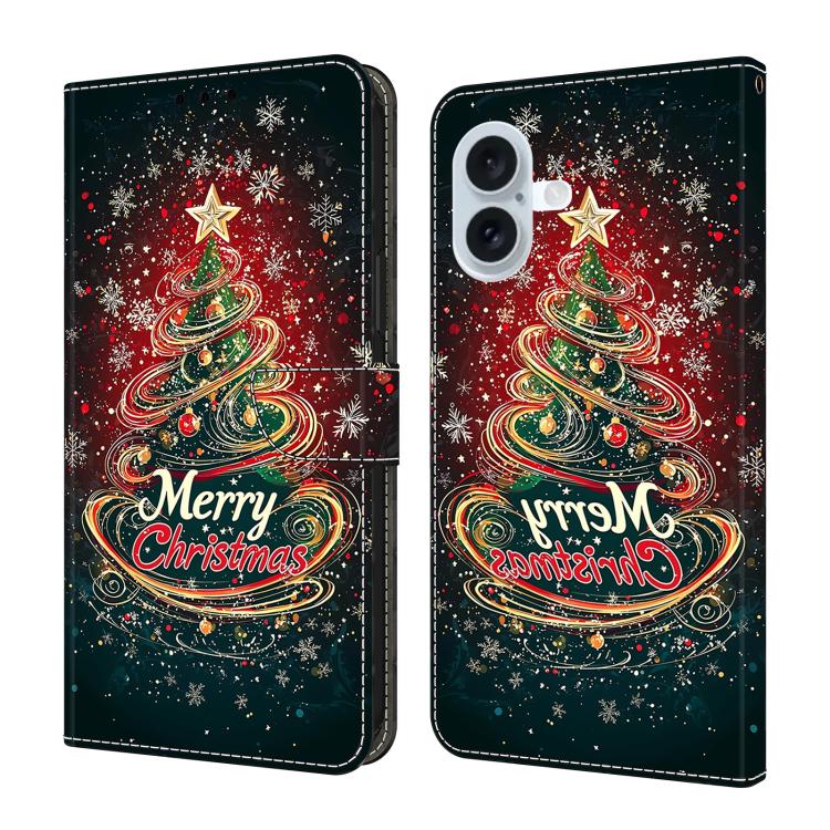 Crystal-Like Painted Vegan Leather Phone Case, For iPhone Air, For iPhone 16 Pro Max, For iPhone 16 Pro, For iPhone 16