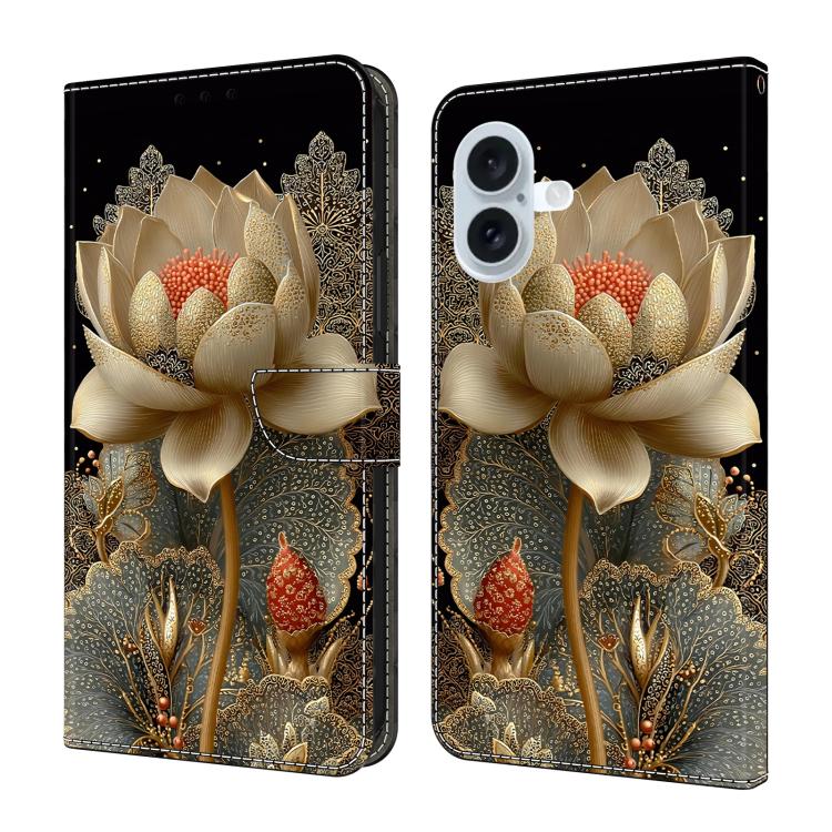 Crystal-Like Painted Vegan Leather Phone Case, For iPhone Air, For iPhone 16 Pro Max, For iPhone 16 Pro, For iPhone 16