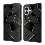 Crystal-Like Painted Vegan Leather Phone Case, For iPhone Air, For iPhone 16 Pro Max, For iPhone 16 Pro, For iPhone 16