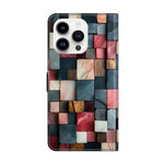Coque de téléphone en cuir végétalien peint à l'aspect cristal, pour iPhone 15 Pro Max, pour iPhone 15 Pro, pour iPhone 14 / 13, pour iPhone 14 Pro