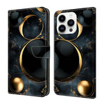 Coque de téléphone en cuir végétalien peint à l'aspect cristal, pour iPhone 15 Pro Max, pour iPhone 15 Pro, pour iPhone 14 / 13, pour iPhone 14 Pro