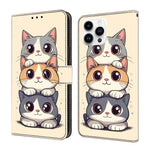 Coque de téléphone en cuir végétalien peint à l'aspect cristal, pour iPhone 15 Pro Max, pour iPhone 15 Pro, pour iPhone 14 / 13, pour iPhone 14 Pro