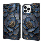 Coque de téléphone en cuir végétalien peint à l'aspect cristal, pour iPhone 15 Pro Max, pour iPhone 15 Pro, pour iPhone 14 / 13, pour iPhone 14 Pro