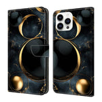 Coque de téléphone en cuir végétalien peint à l'aspect cristal, pour iPhone 15 Pro Max, pour iPhone 15 Pro, pour iPhone 14 / 13, pour iPhone 14 Pro