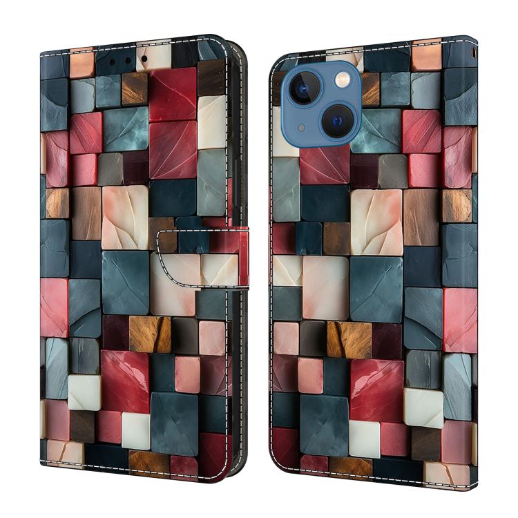 Coque de téléphone en cuir végétalien peint à l'aspect cristal, pour iPhone 15 Pro Max, pour iPhone 15 Pro, pour iPhone 14 / 13, pour iPhone 14 Pro