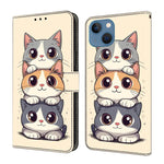Coque de téléphone en cuir végétalien peint à l'aspect cristal, pour iPhone 15 Pro Max, pour iPhone 15 Pro, pour iPhone 14 / 13, pour iPhone 14 Pro