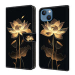 Coque de téléphone en cuir végétalien peint à l'aspect cristal, pour iPhone 15 Pro Max, pour iPhone 15 Pro, pour iPhone 14 / 13, pour iPhone 14 Pro