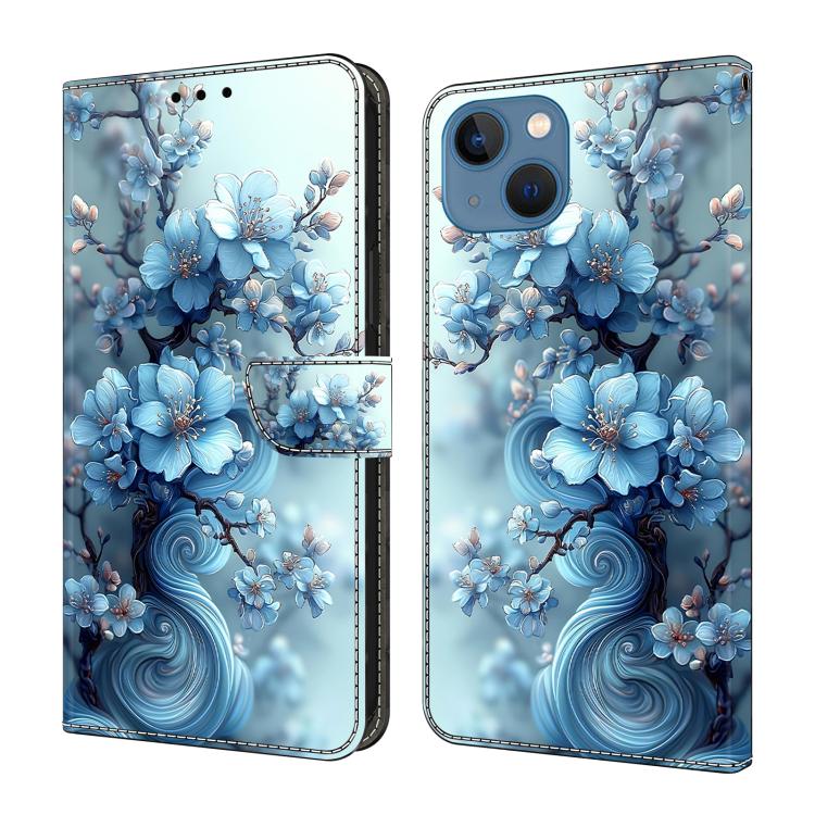 Coque de téléphone en cuir végétalien peint à l'aspect cristal, pour iPhone 15 Pro Max, pour iPhone 15 Pro, pour iPhone 14 / 13, pour iPhone 14 Pro